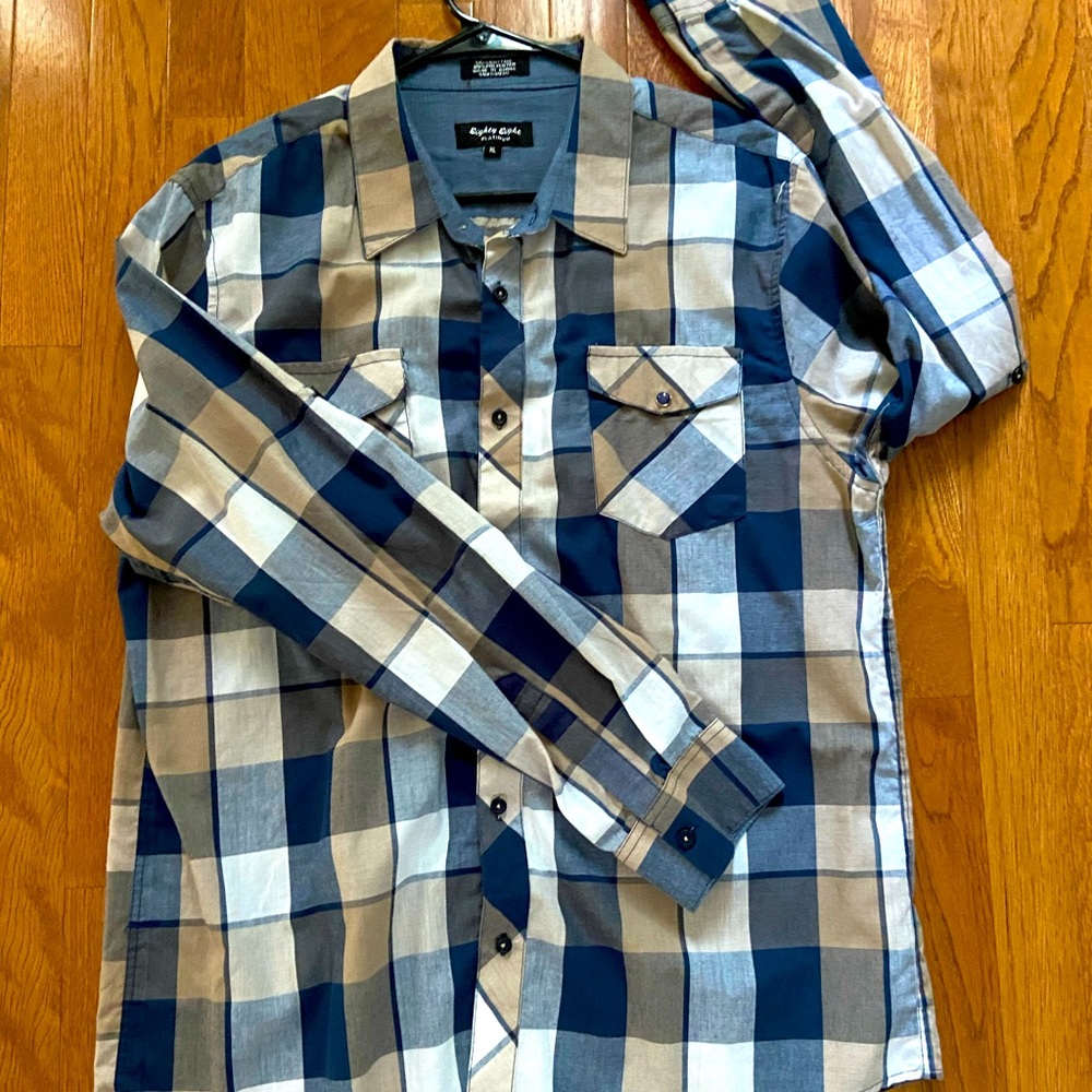 Eighty Eight. Long sleeve button up. XL
